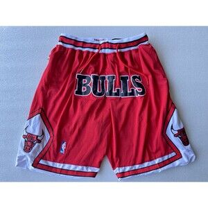 Chicago Bulls Men's Just Don Red Basketball Shorts Size M/L